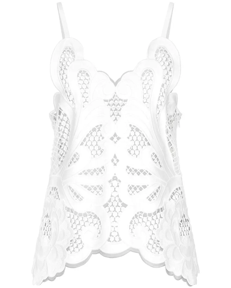 Dolce & Gabbana Oberteil mit Cut-Out-Detail - Weiß Weiß