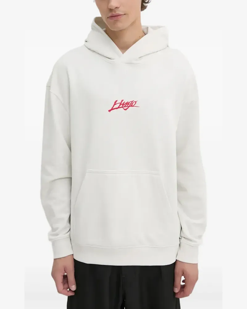 HUGO BOSS Hoodie mit Logo - Weiß Weiß