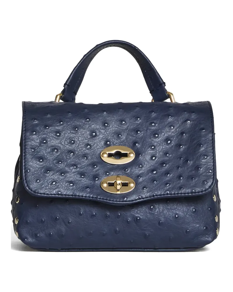Zanellato Postina studded leather satchel - Blau Blau