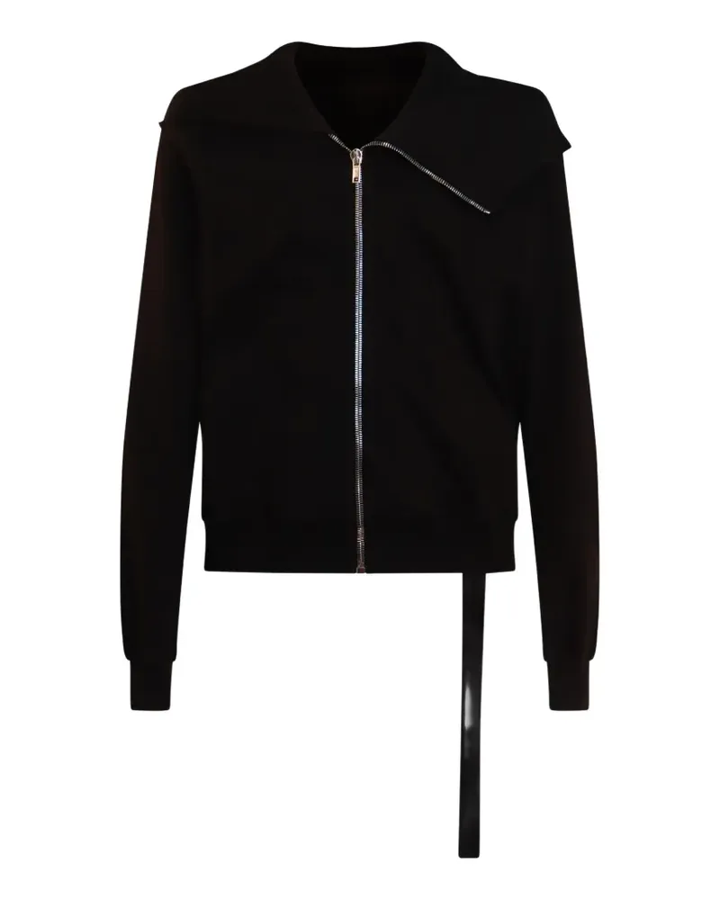 DRKSHDW by Rick Owens asymmetric-zip sweatshirt - Schwarz Schwarz