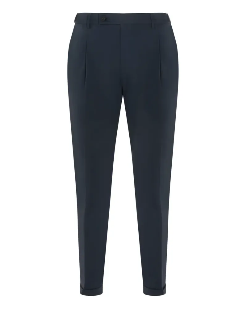 Berwich Hose mit Falten - Blau Blau