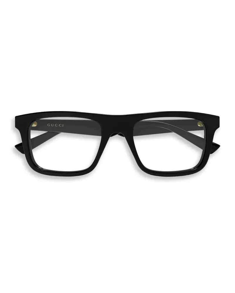 Gucci rectangle-frame glasses - Schwarz Schwarz