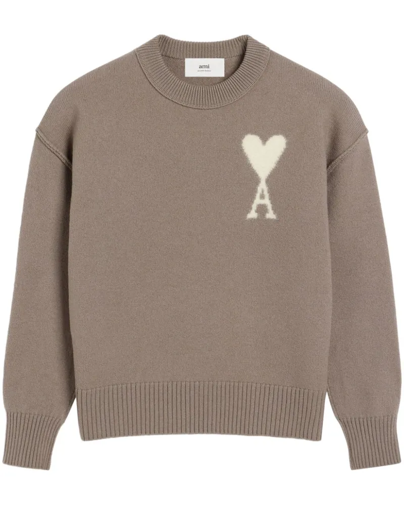 AMI Paris Ami de Coeur Pullover - Grau Grau