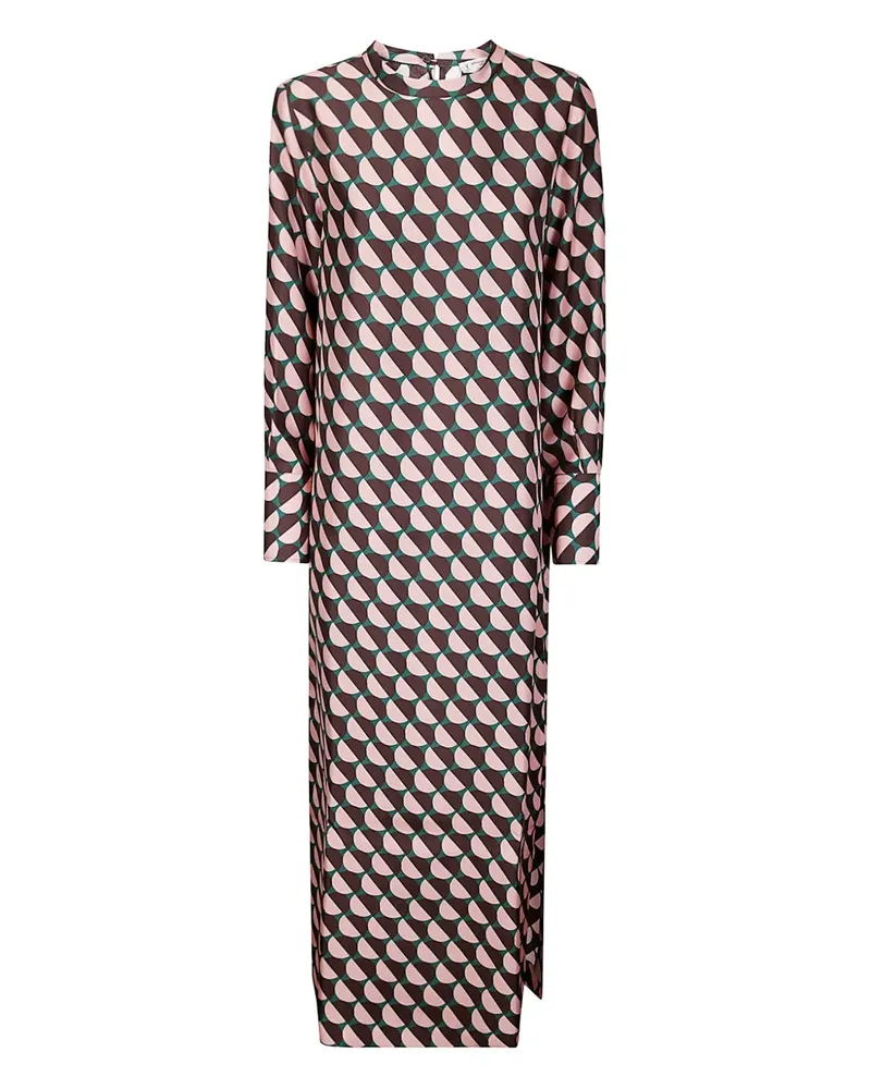 Alberto Biani Kleid mit geometrischem Print - Rosa Rosa