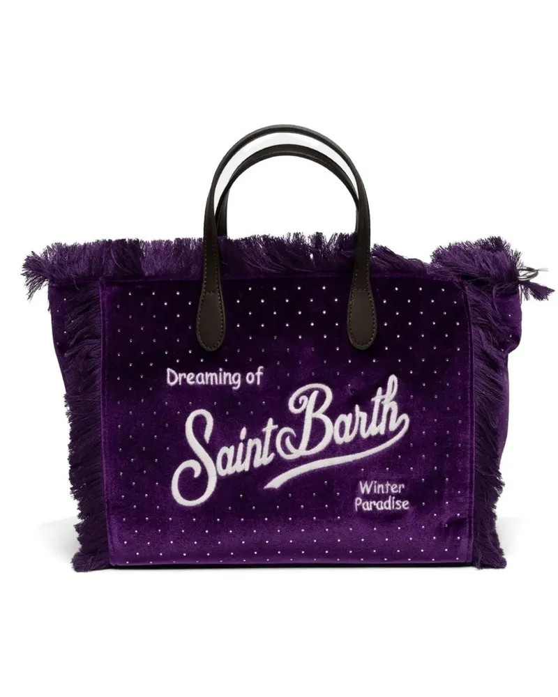 MC2 Saint Barth Tote Bag mit Fransen - Violett Violett