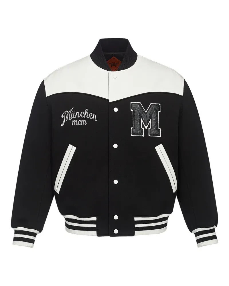 MCM München Ponte varsity bomber jacket - Schwarz Schwarz