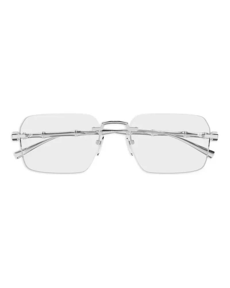 Gucci Bamboo rimless glasses - Silber Silber