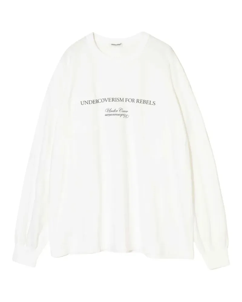 Undercover Sweatshirt mit Slogan-Print - Weiß Weiß