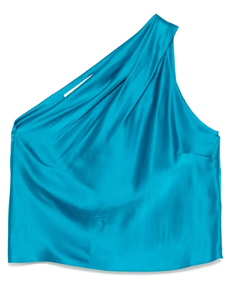 mason by michelle mason Asymmetrisches Neckholder-Top - Blau Blau