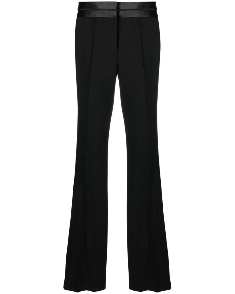 Helmut Lang Klassische Bootcut-Hose mit Einsätzen - Schwarz Schwarz