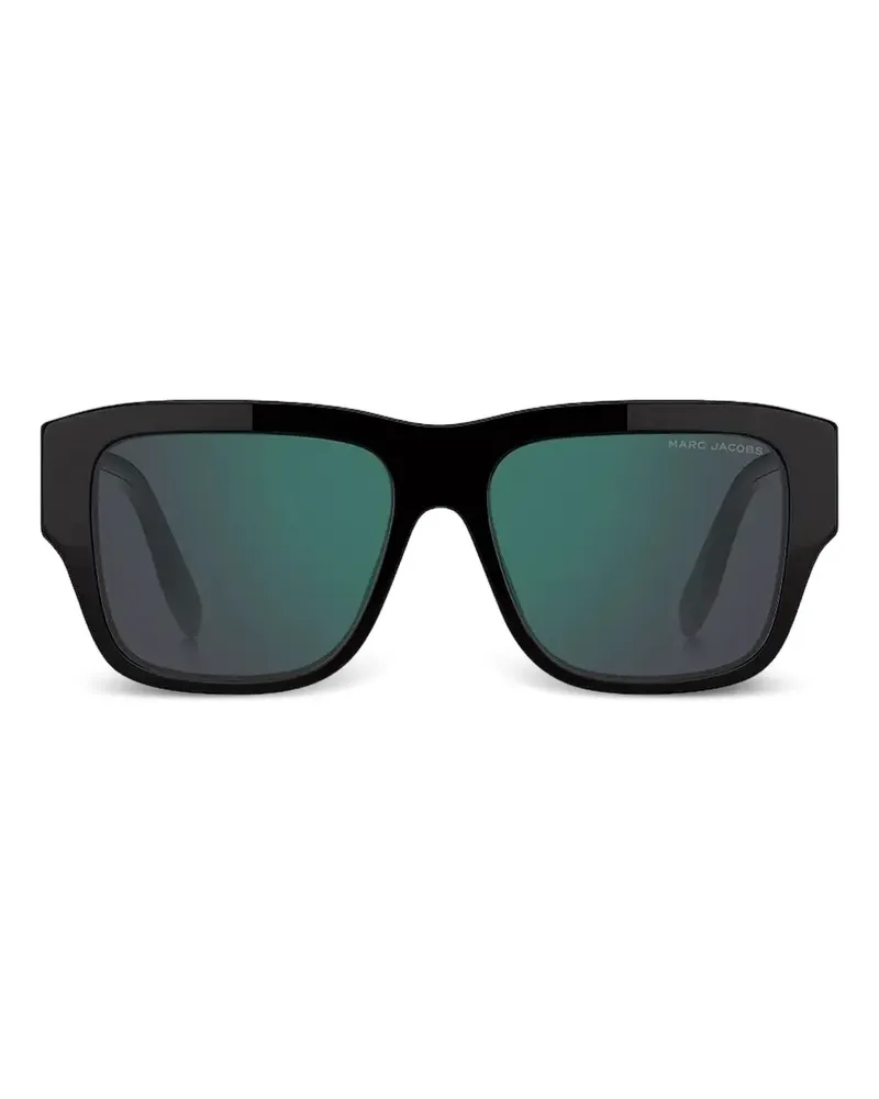 Marc Jacobs Sonnenbrille mit eckigem Gestell - Schwarz Schwarz