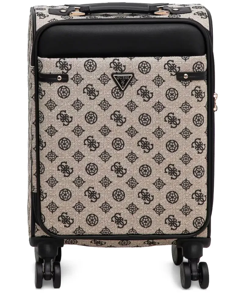 Guess Rollkoffer mit Monogramm - Nude Nude