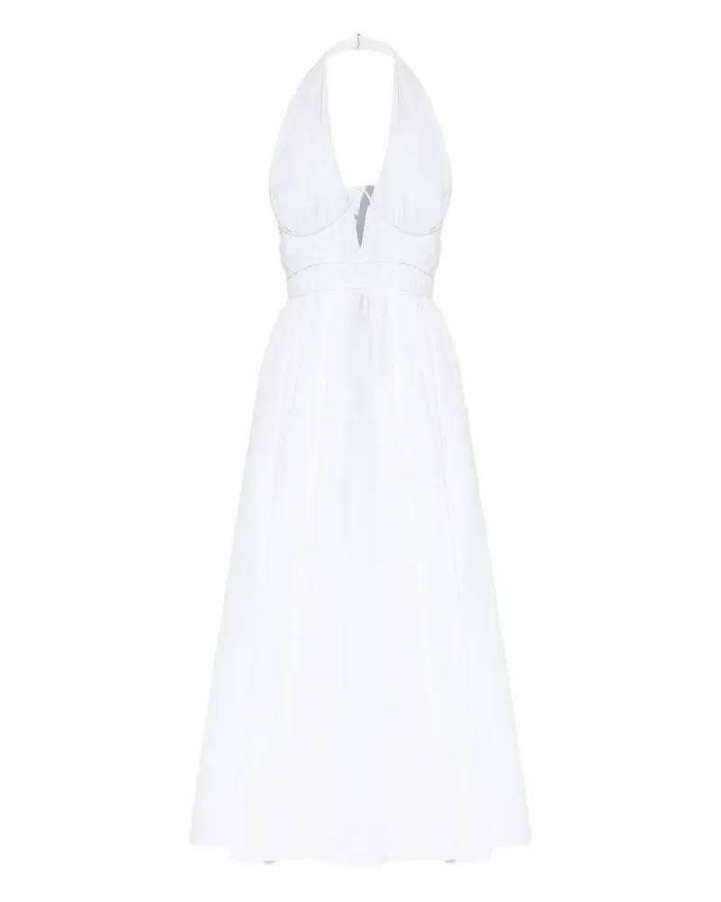 Cult Gaia Midikleid mit Corsage-Bund - Weiß Weiß