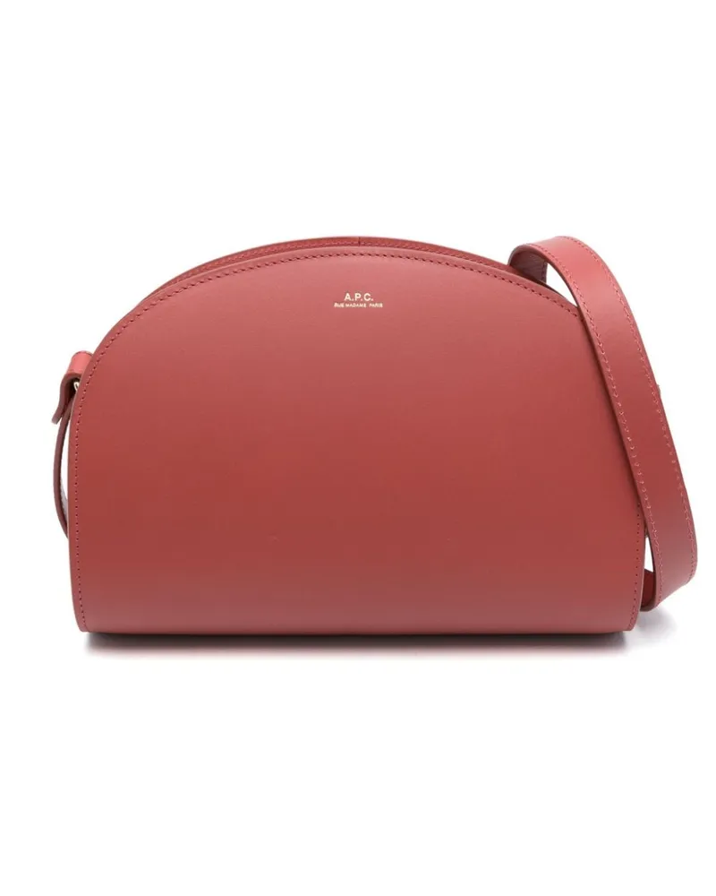 A.P.C. Demi-Lune Schultertasche Rot