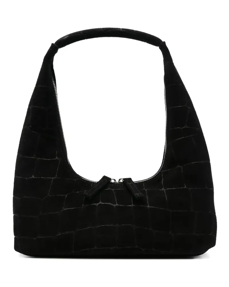 Marge Sherwood Handtasche mit Kroko-Effekt - Schwarz Schwarz