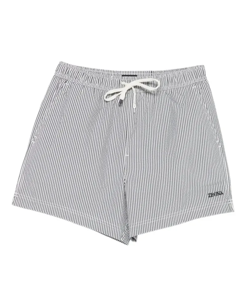 Ermenegildo Zegna striped swim shorts - Weiß Weiß