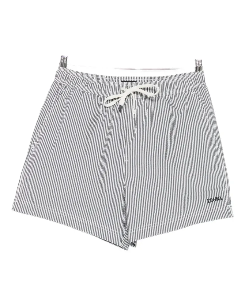 Ermenegildo Zegna striped swim shorts - Weiß Weiß