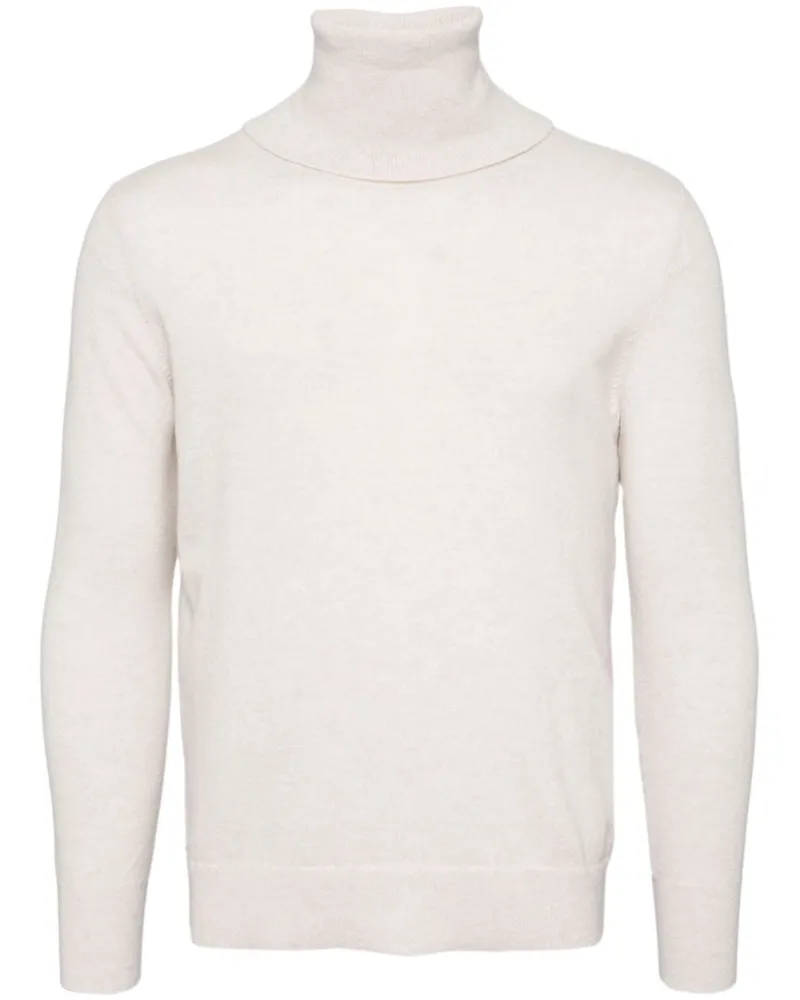 N.Peal Trafalgar Rollkragenpullover aus Bio-Kaschmir - Nude Nude