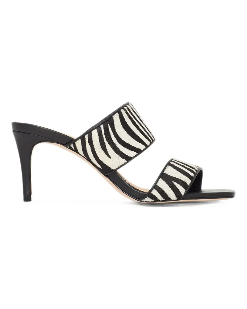 Cinq à Sept Sutton Sandalen mit Zebra-Print - Schwarz Schwarz