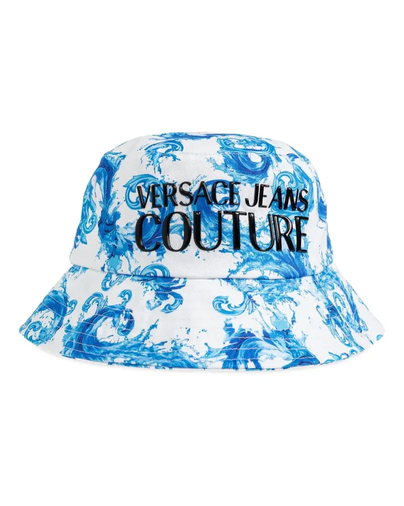 Versace Jeans Fischerhut mit Barocco-Print - Weiß Weiß