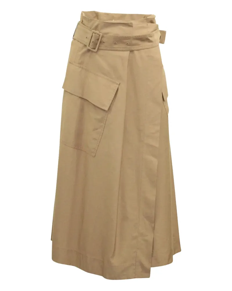 Vince high-waisted belted skirt - Braun Braun