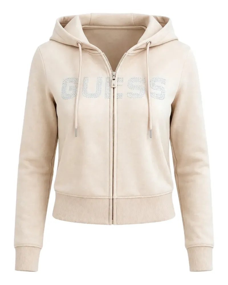 Guess Primula embellished hoodie - Nude Nude