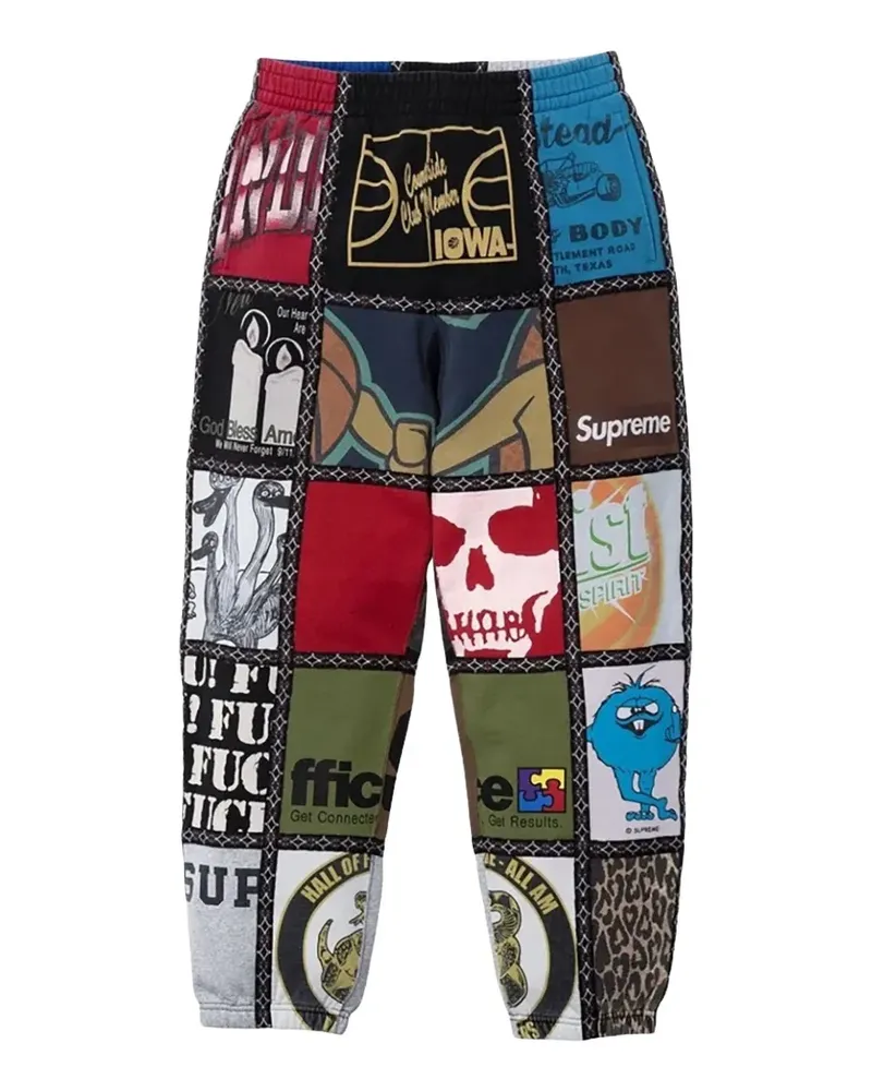 Supreme Being Number (N)ine Patchwork-Jogginghose - Rot Rot