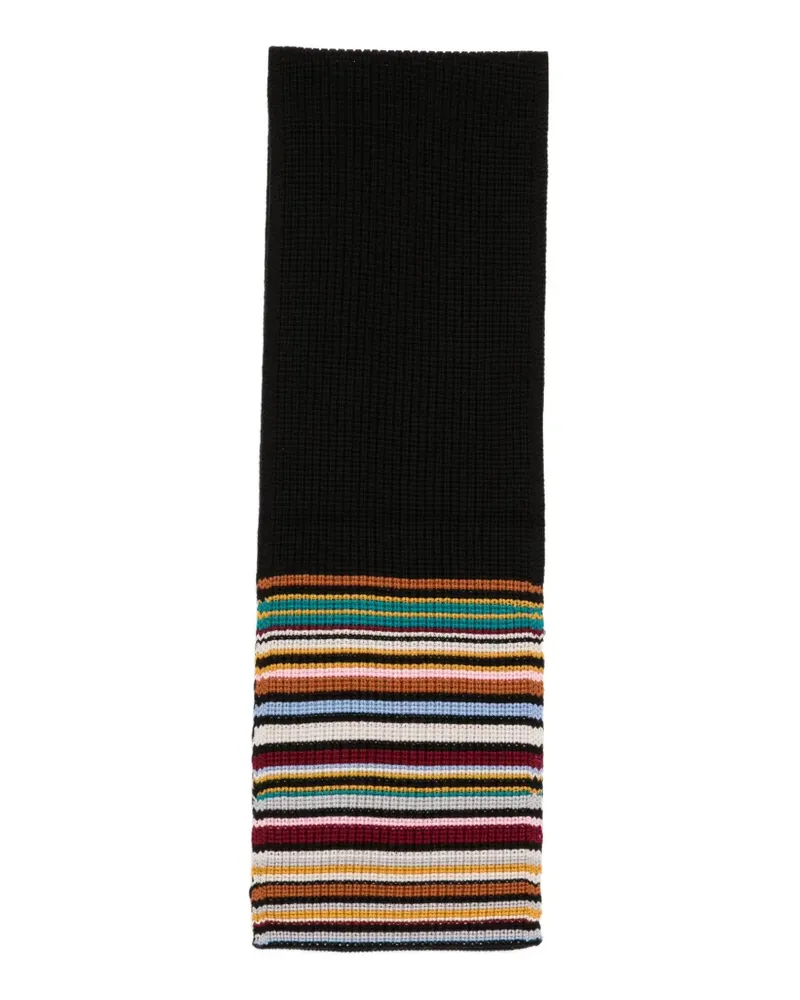 Paul Smith Alba Sig Schal - Schwarz Schwarz