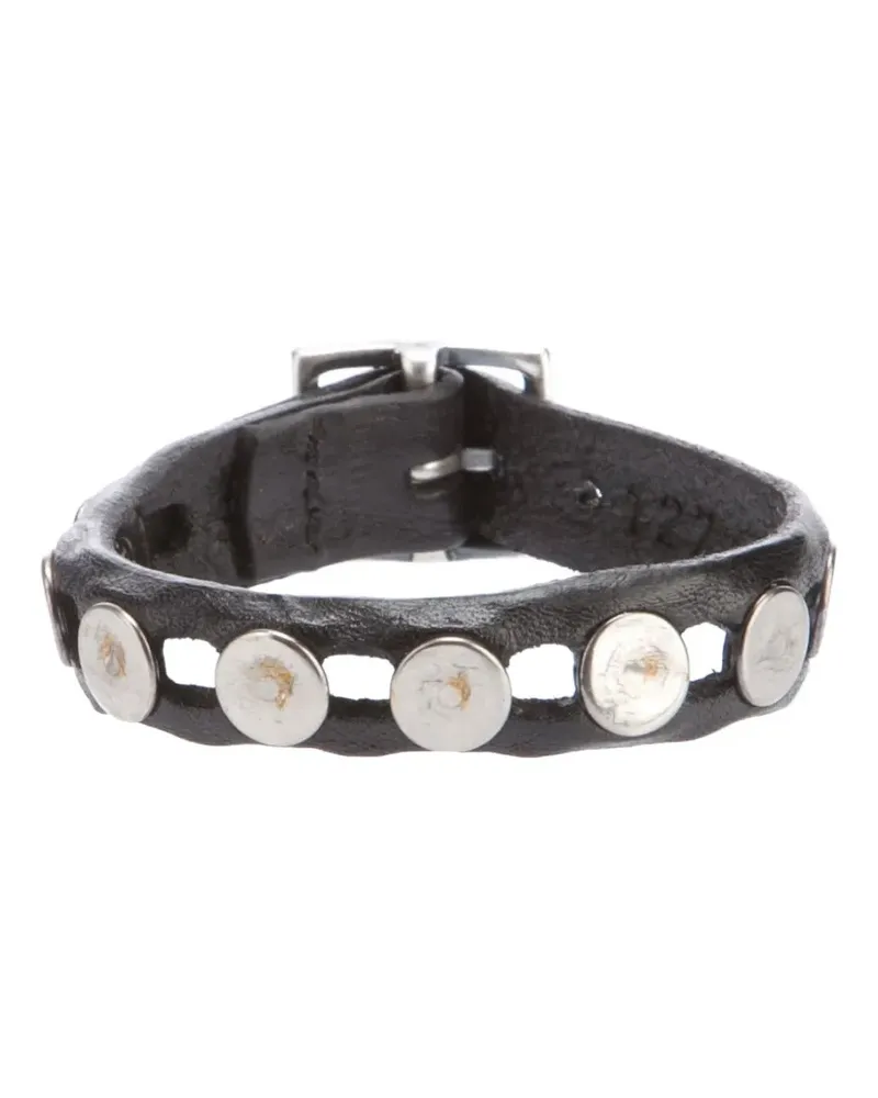 Orciani studded leather bracelet - Schwarz Schwarz