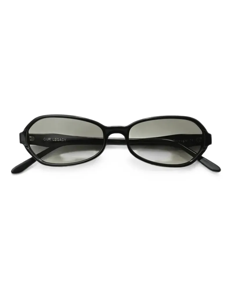 Our Legacy Drain oval-frame sunglasses - Schwarz Schwarz
