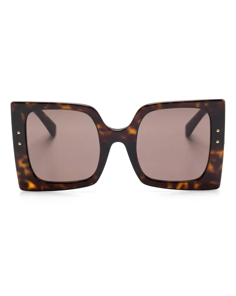 Dolce & Gabbana Sonnenbrille mit Oversized-Gestell - Braun Braun