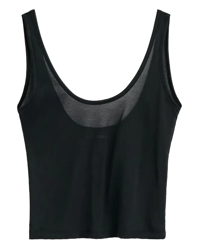 Our Legacy Trägershirt mit U-Ausschnitt - Schwarz Schwarz
