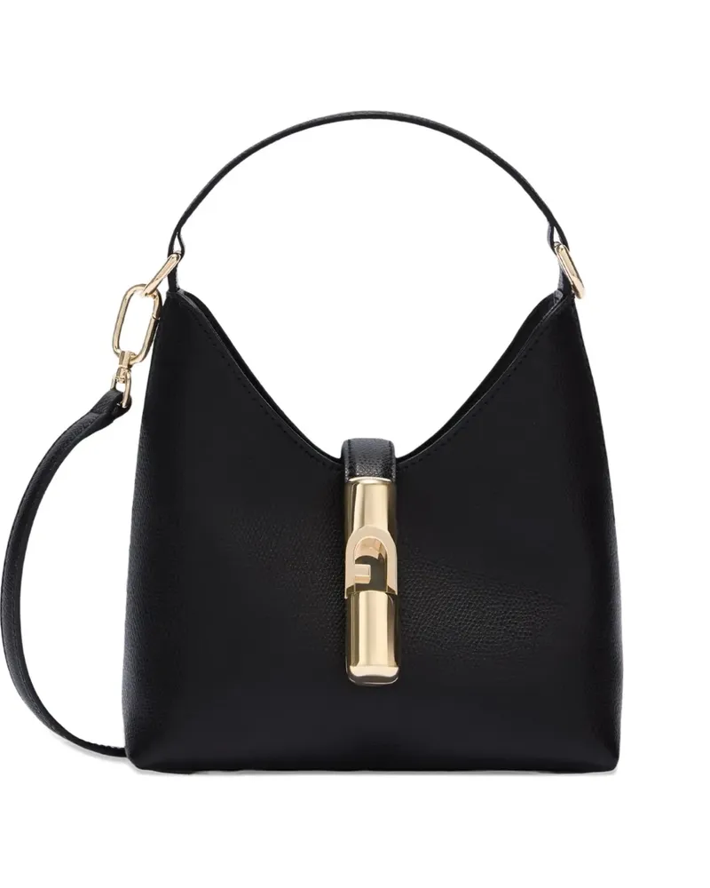 Furla mini Iride logo-detail tote bag - Schwarz Schwarz