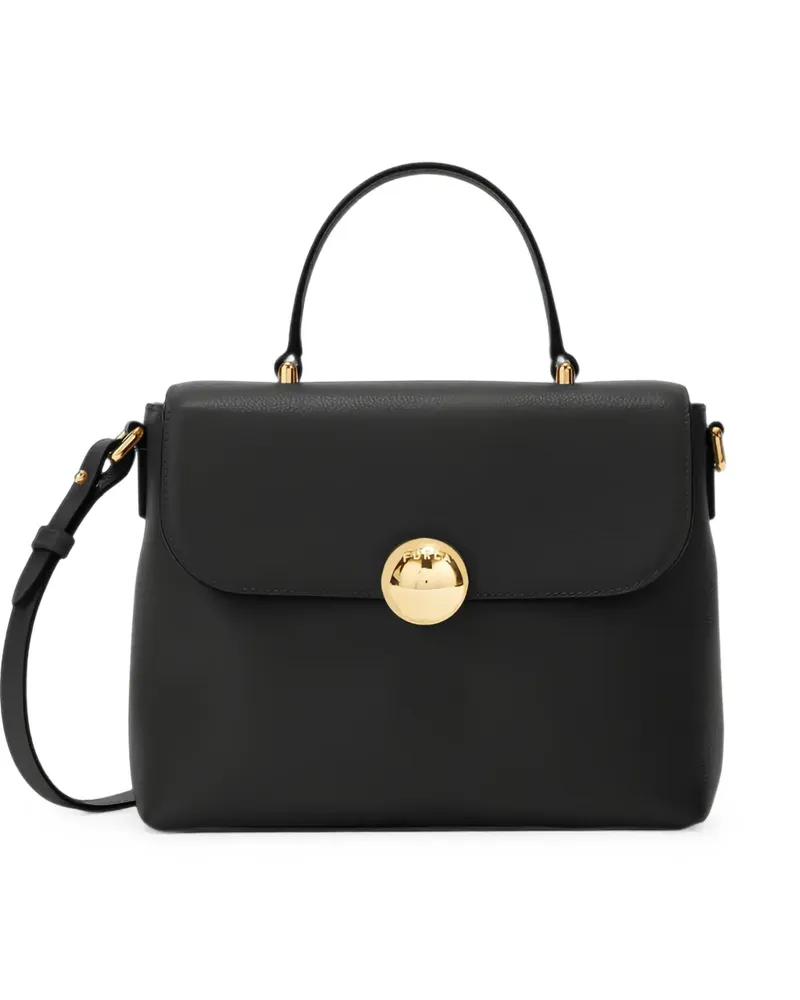 Furla Moonlight Schultertasche mit Henkel - Schwarz Schwarz