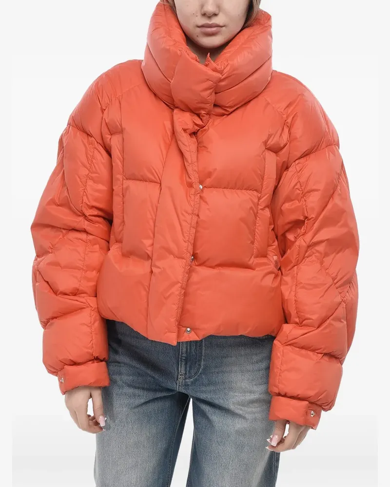 Bacon Puffa cropped puffer jacket - Orange Orange