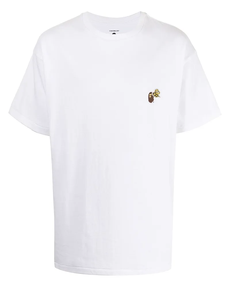 READYMADE T-Shirt mit Logo-Print Weiß