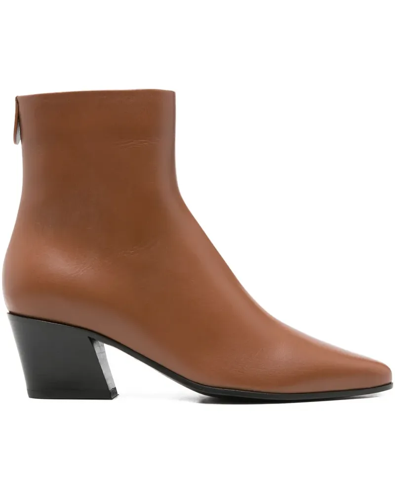 Giorgio Armani Stiefeletten mit spitzer Kappe 55mm - Braun Braun