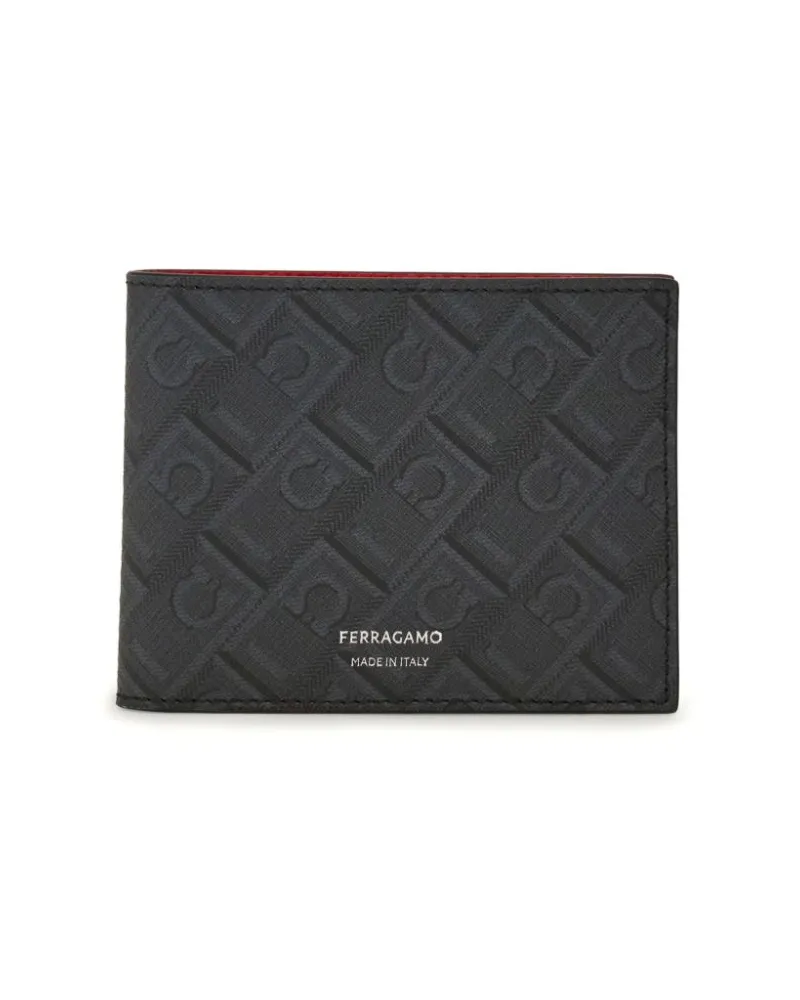 Ferragamo Portemonnaie mit Monogramm - Schwarz Schwarz