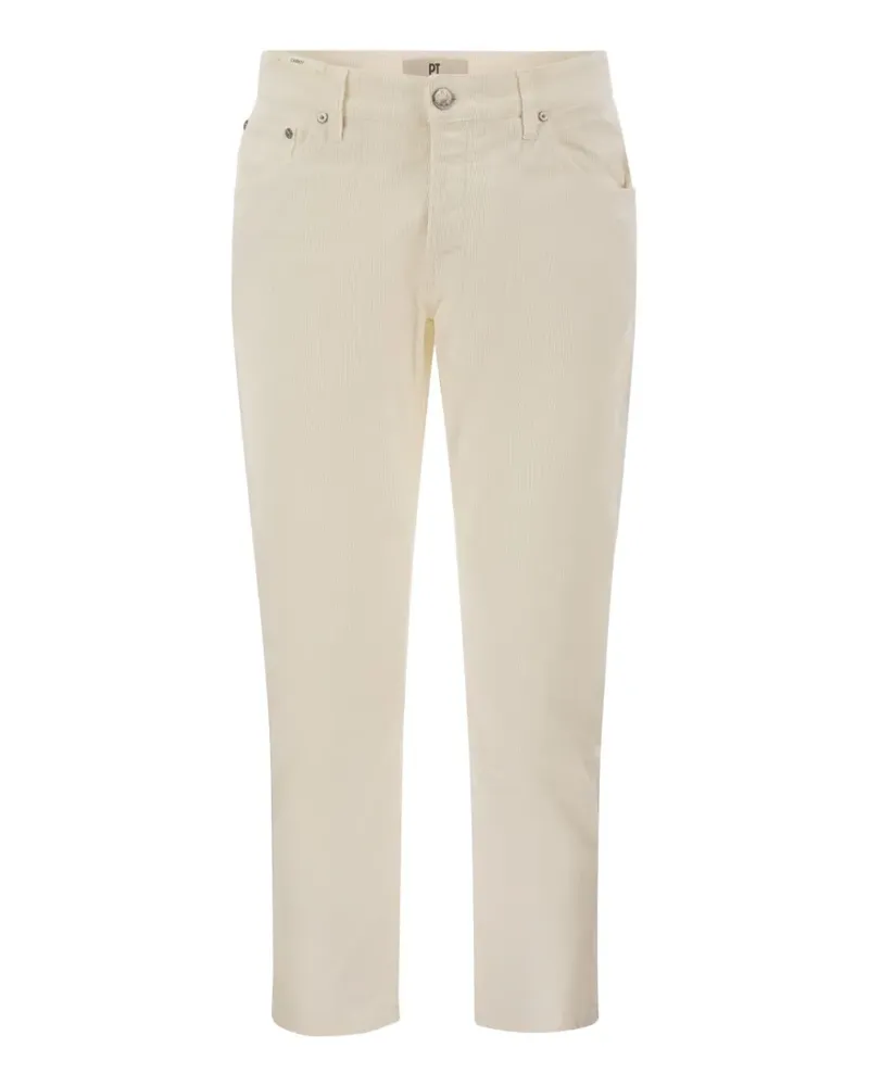 PT TORINO Rebel Hose aus Cord - Weiß Weiß