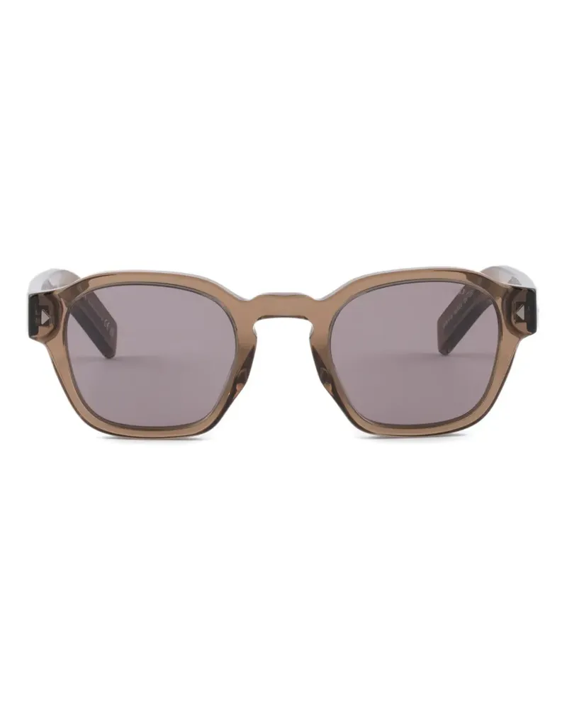 Prada sunglasses with the iconic metal plaque - Braun Braun