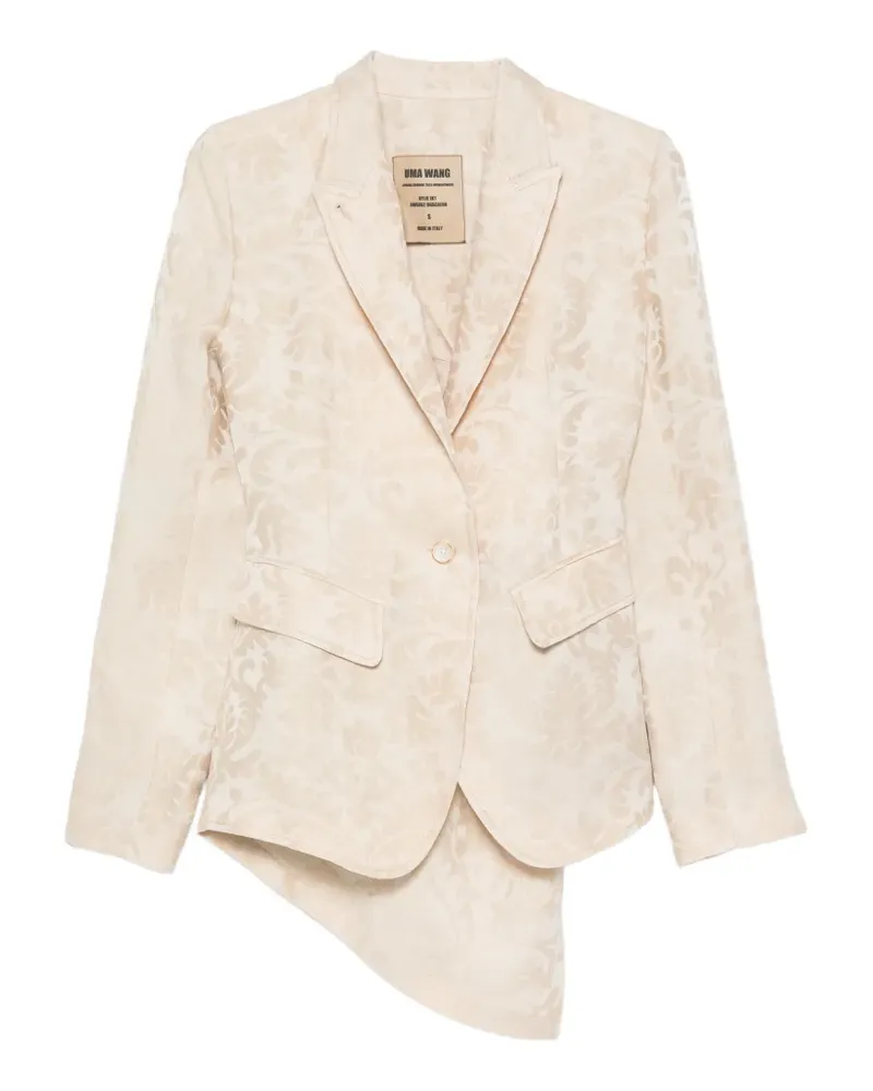 Uma Wang Kylie asymmetric blazer - Nude Nude