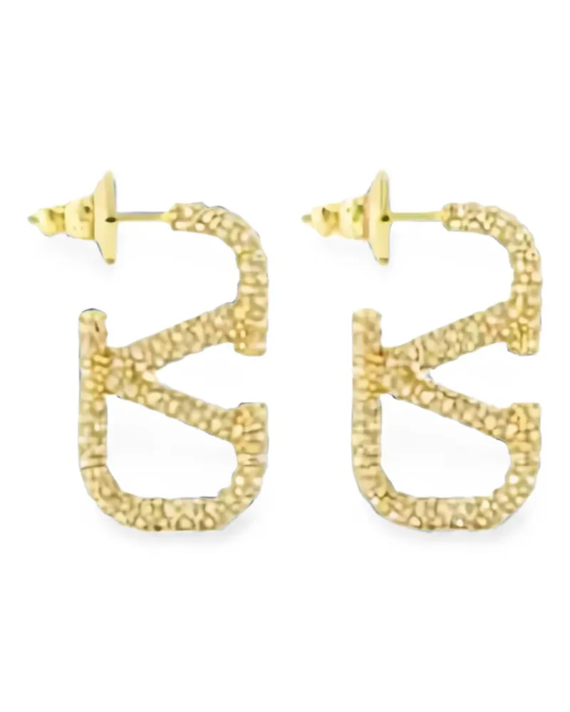 Valentino Garavani VLogo Signature crystal-embellished earrings - Gold Gold