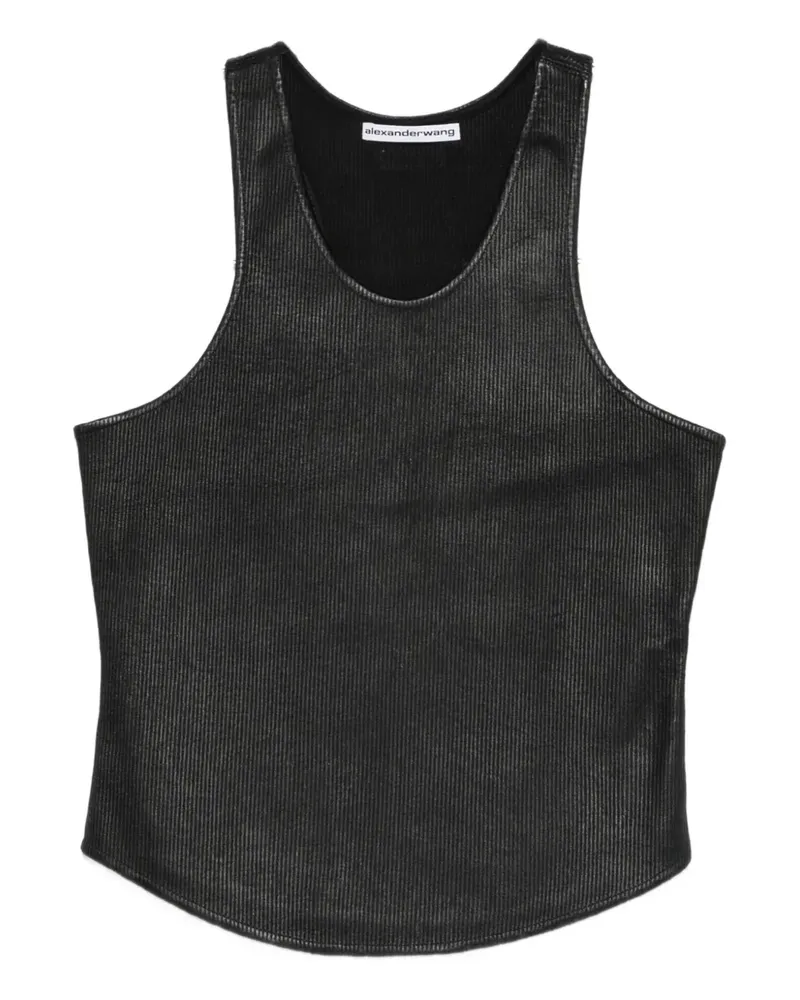 Alexander Wang ribbed tank top - Schwarz Schwarz