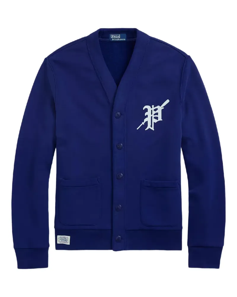 Ralph Lauren appliqué button cardigan - Blau Blau
