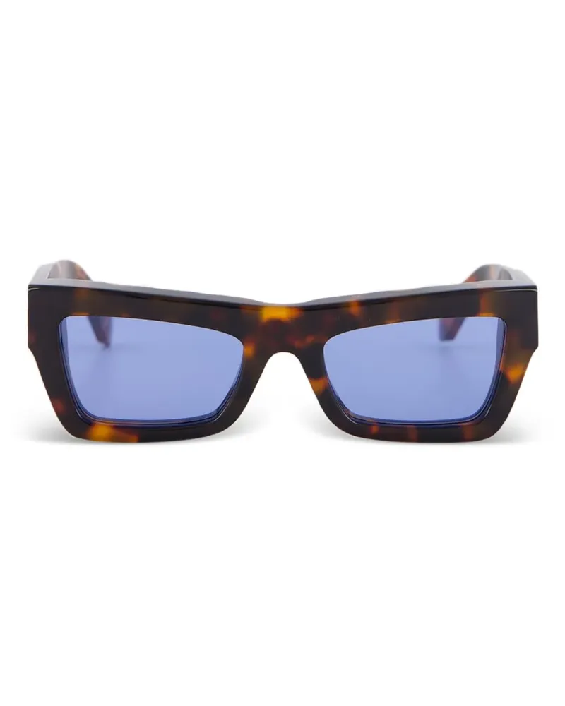 OFF-WHITE Geometrische Charleston Sonnenbrille - Braun Braun