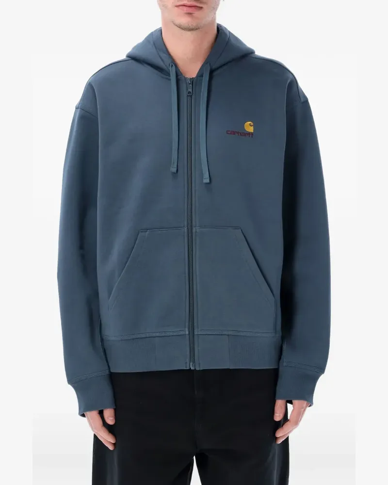 Carhartt WIP Kapuzenjacke mit Logo-Stickerei - Blau Blau