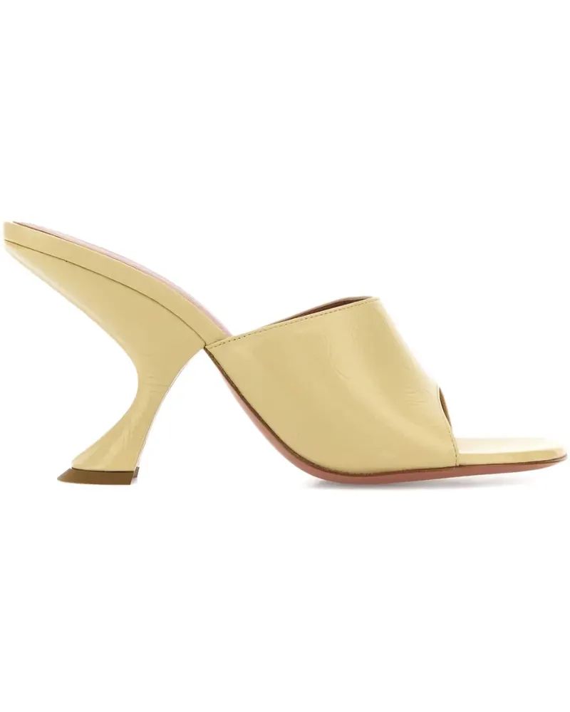 Amina Muaddi Offene Mules mit Design-Absatz 90mm - Gold Gold