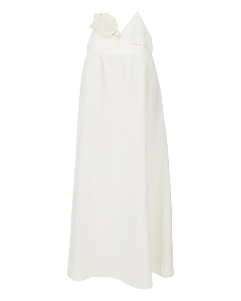 Emporio Armani Kleid mit Logo - Weiß Weiß