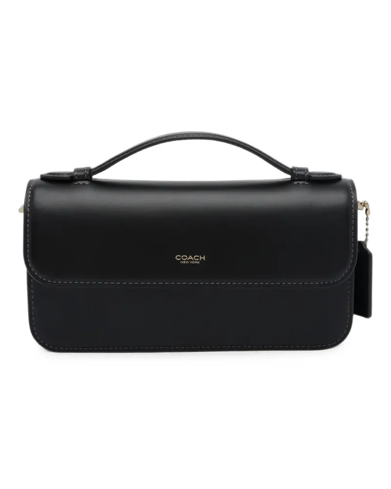 Coach Elora Schultertasche mit Logo-Print - Schwarz Schwarz