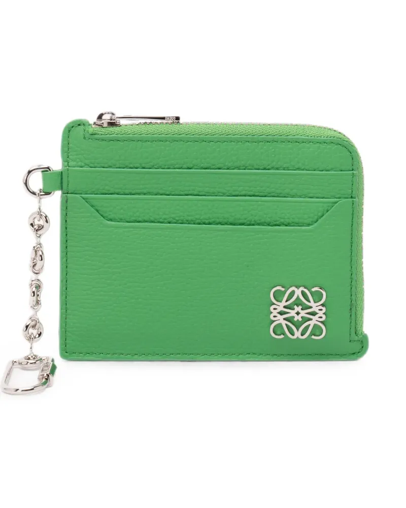 Loewe Anagram leather coin purse - Grün Grün